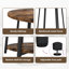  Side Table Set With Shelf 2 Pcs Black Oak 50 X 50 X 51 Cm-1362866568