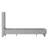 Aluino Tufted Upholstered Platform Bed w/ Accent Nail Trimmed Extended Sides-678480909-678480908