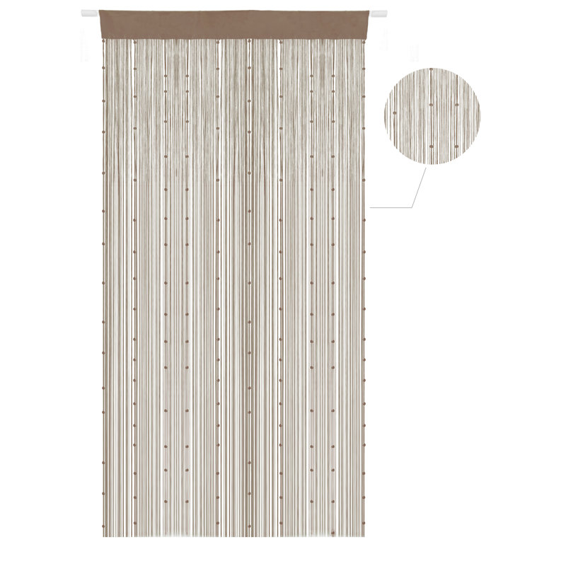 Ensemble de 2 rideaux Alliya, Rouille