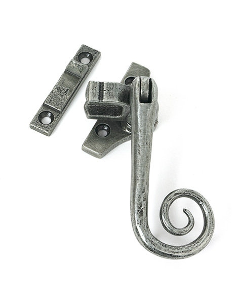 Monkeytail Night-Vent Locking Fastener (Steel Window), Pewter Patina