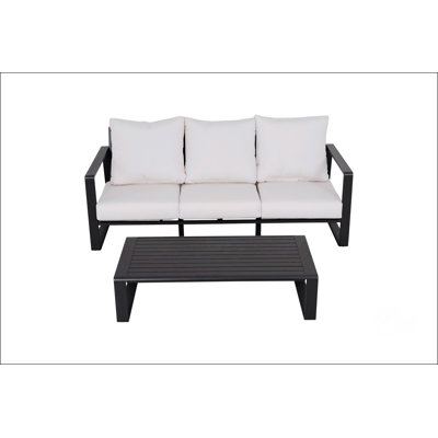 Three-Person Sofa + Rectangular Coffee Table