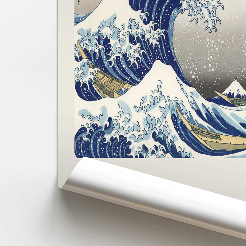 «The Great Wave» par Hokusai v2, 10" H x 8" W, Impression sans cadre, Ne s’applique pas