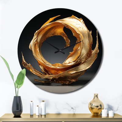Horloge murale abstraite en spirale