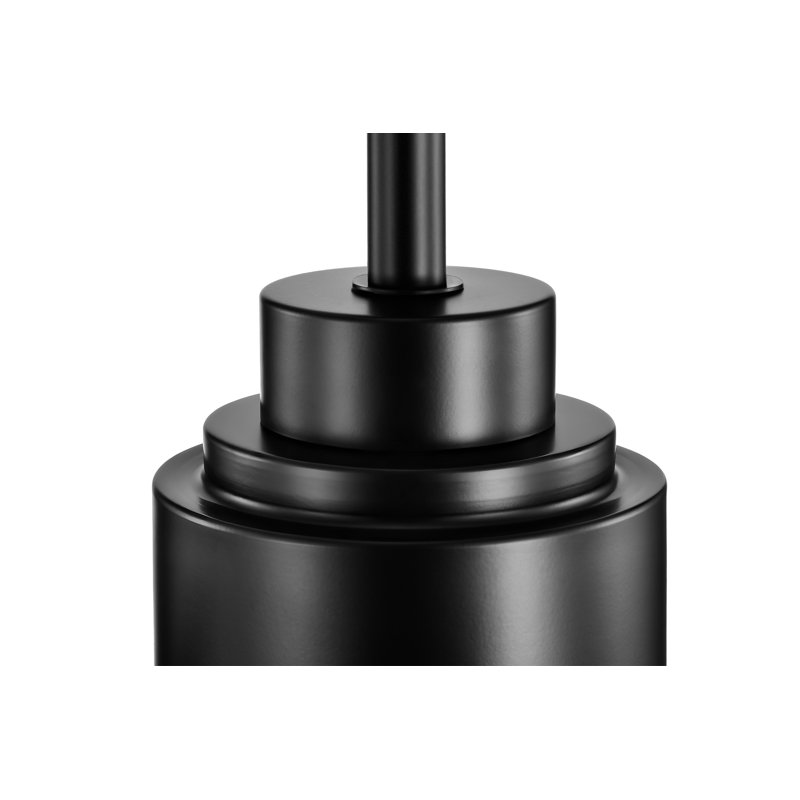 52 In. Indoor Matte Black Ceiling Fan With Wood Blades, 6-Speed Remote Control, Matte Black