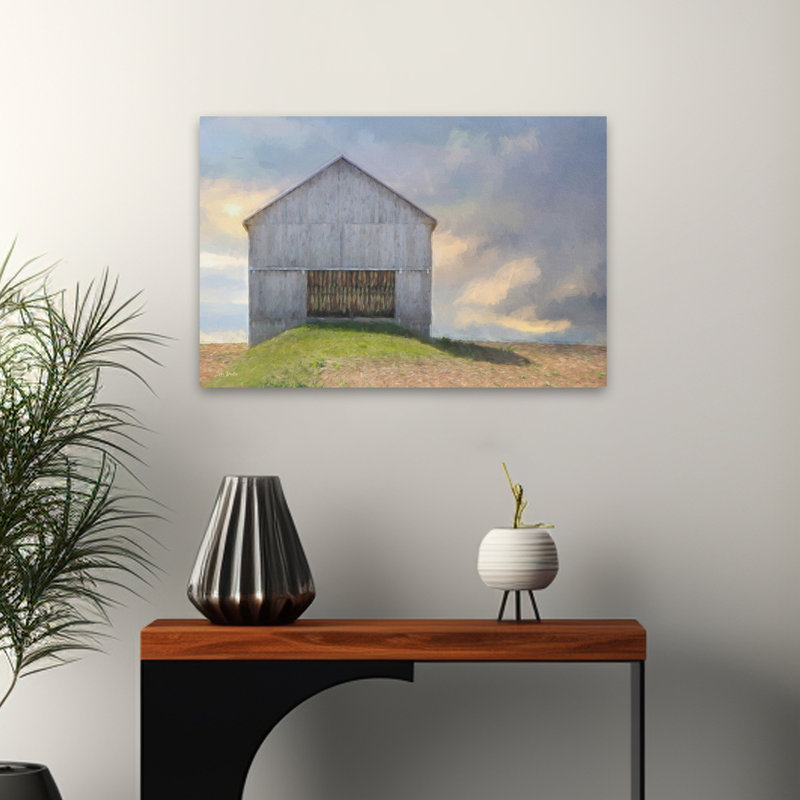 Grange solitaire avec tabac, H 16 po x l 24 po