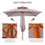 300cm Market Parasol
