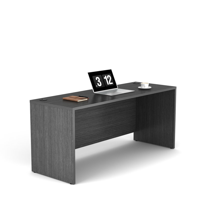 Parven Rectangular Credenza Shell, Gray, 29.52" H x 66.93" W x 23.62" D