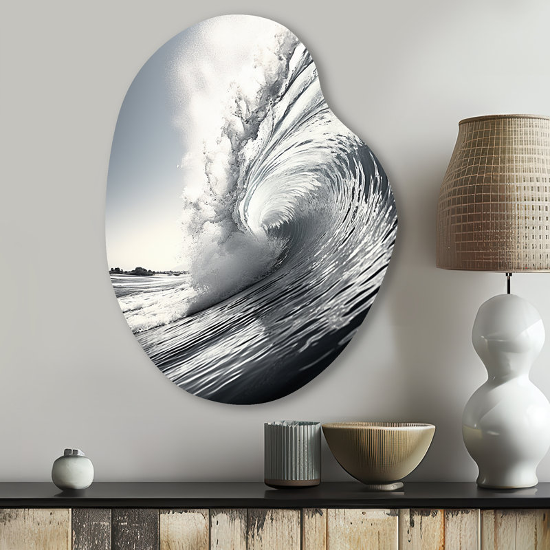 Décoration murale irrégulière en métal Polley - Coastal Beach, H 30 po x l 22 po