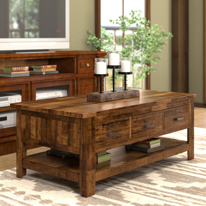 Andreas Solid Wood Top Single Coffee Table