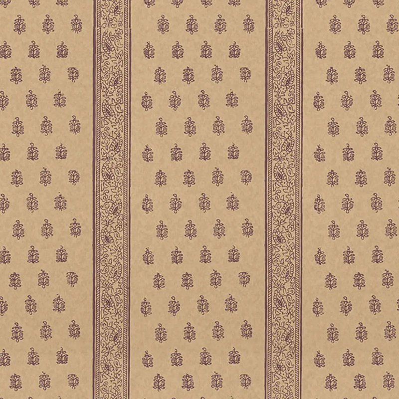 Katsura Stripe Wallpaper, Aubergine