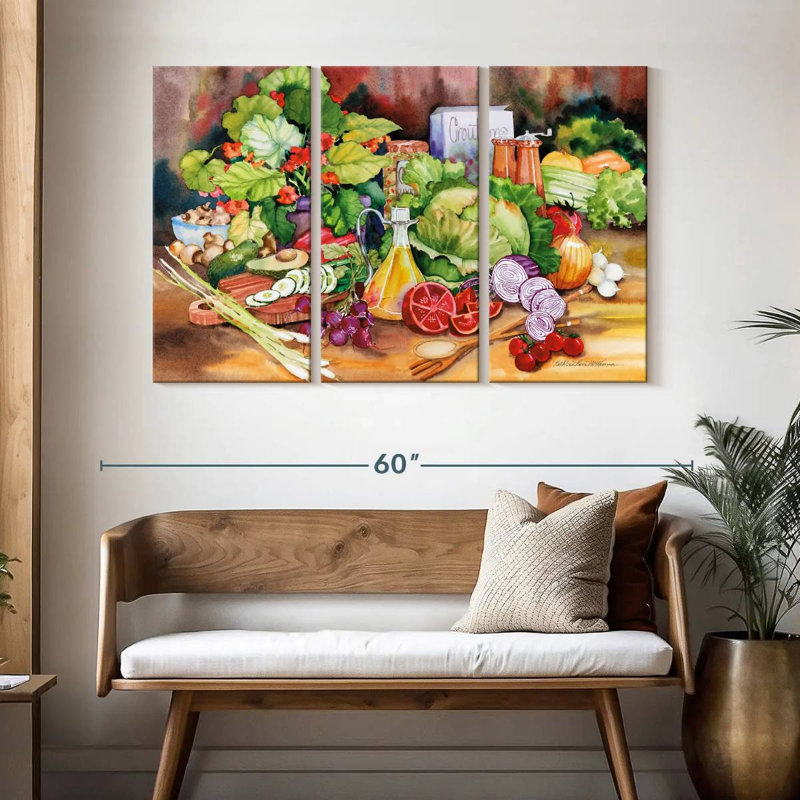 Yarlin Garden Salad, 32" H x 50" W
