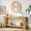 Console 63 pouces avec tablette de rangement Boho