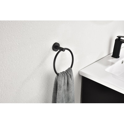 Ensemble de porte-serviettes de salle de bain en acier inoxydable 6 pièces