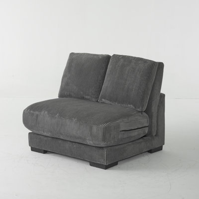 Fauteuil en velours côtelé Hackman