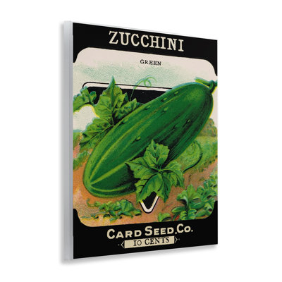 Vintage Garden Zucchini Wall Plaque, design by Lil' Rue