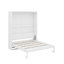 Lit escamotable double avec tablettes