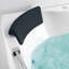 Baignoire à balnéo d'angle 59 pour 2 personnes, baignoire spa de luxe avec jets de massage et éclairage à bulles DEL