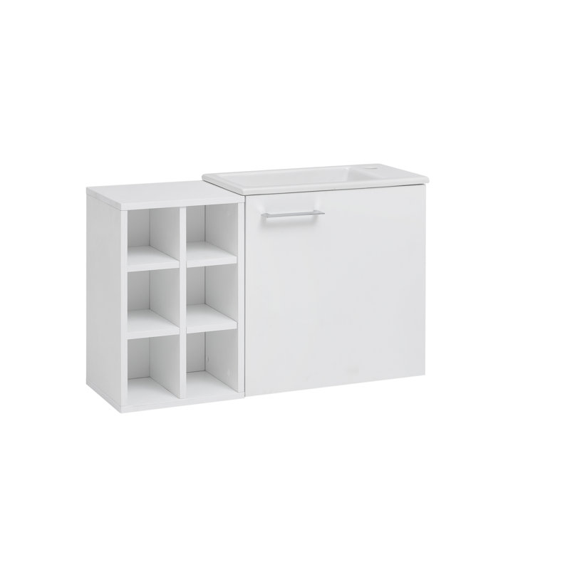 Pablo Vanity & Mirror Set, White