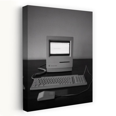 Pomme Macintosh, art de bureau classique, art contemporain abstrait
