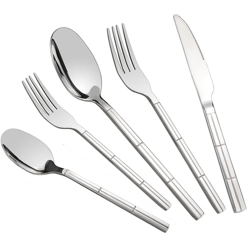 Latitude Run® Stainless Steel Flatware Set - Service for 6