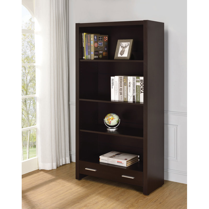 Averiee 71.25" H x 31.1" W Standard Bookcase in Cappuccino