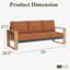 198.1cm Wide Patio Sofa with Cushions-1729972922