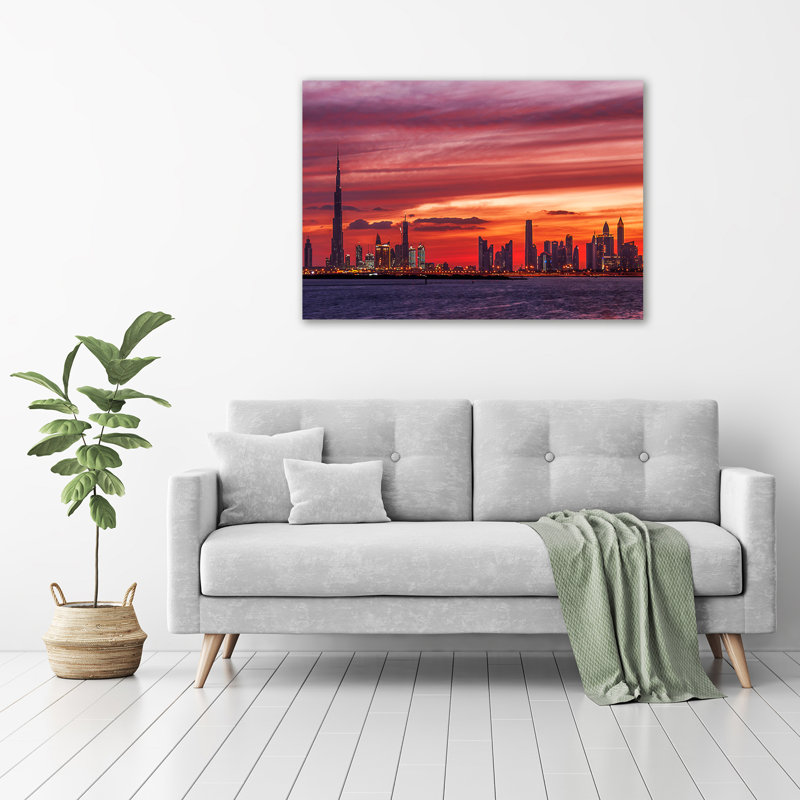 Sunset Dubai - Wrapped Canvas Print