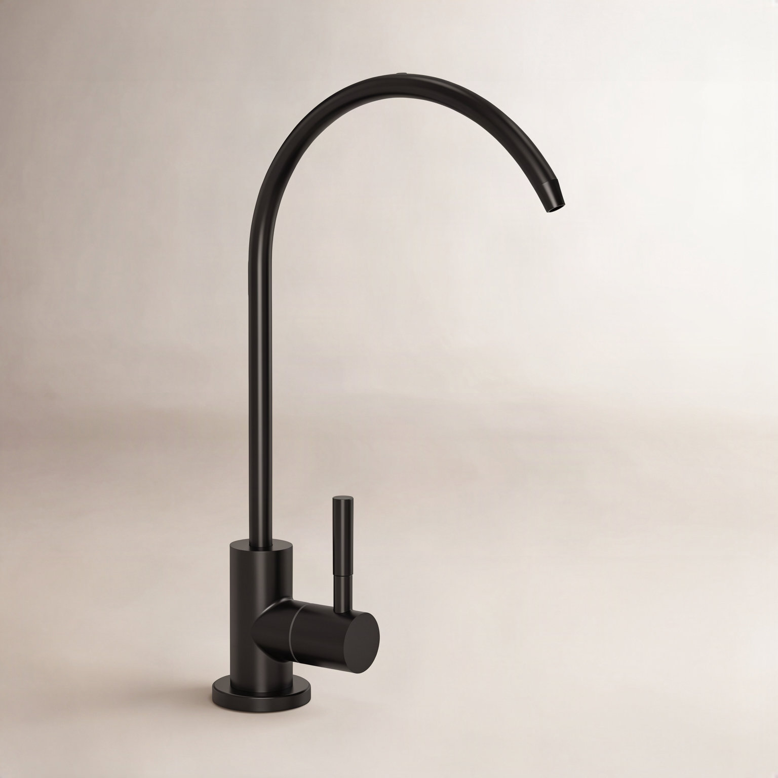  Drinking Water Filter Faucet for Reverse Osmosis, Single-handle Beverage Faucet with Swivel Spout, Matte Black