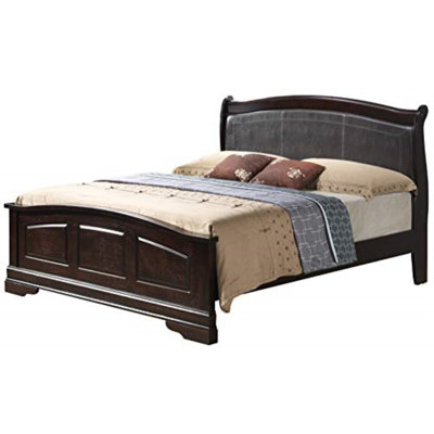 Citronelle Bed With Faux Leather Panel Headboard