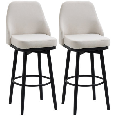 Ensemble de 2 tabourets de bar HOMcom (sans la table)
