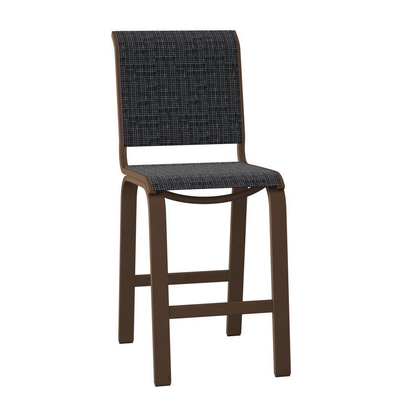 Tabouret de bar 26 po Holna, Kona texturé, Bleu marine Momentum