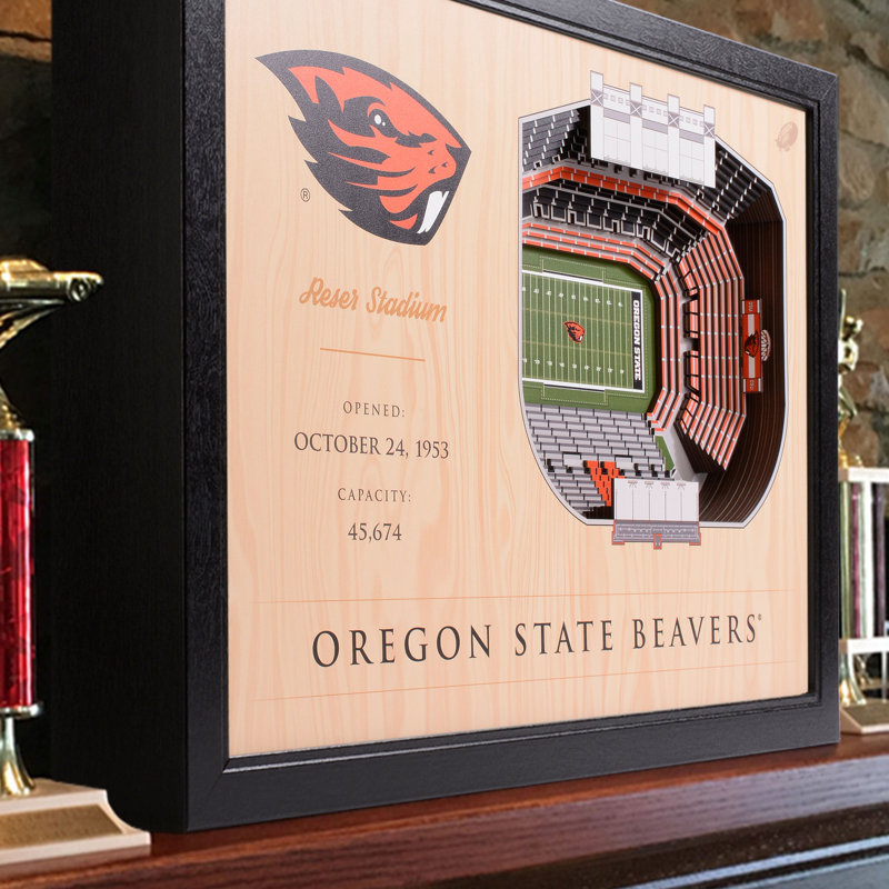 Décoration murale 25 couches NCAA, Beavers d'Oregon State