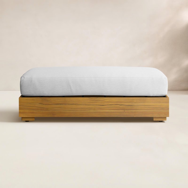 Aniston Teak Outdoor Ottoman