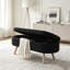 Banc de rangement avec repose-pieds ovale-130059817