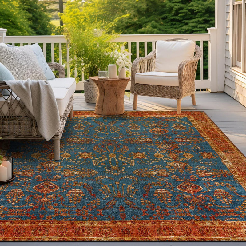 Tapis d'extérieur traditionnel, Carré 10 pi