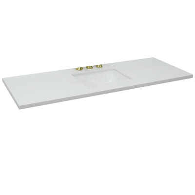 Plateau de meuble-lavabo simple 61 po avec lavabo