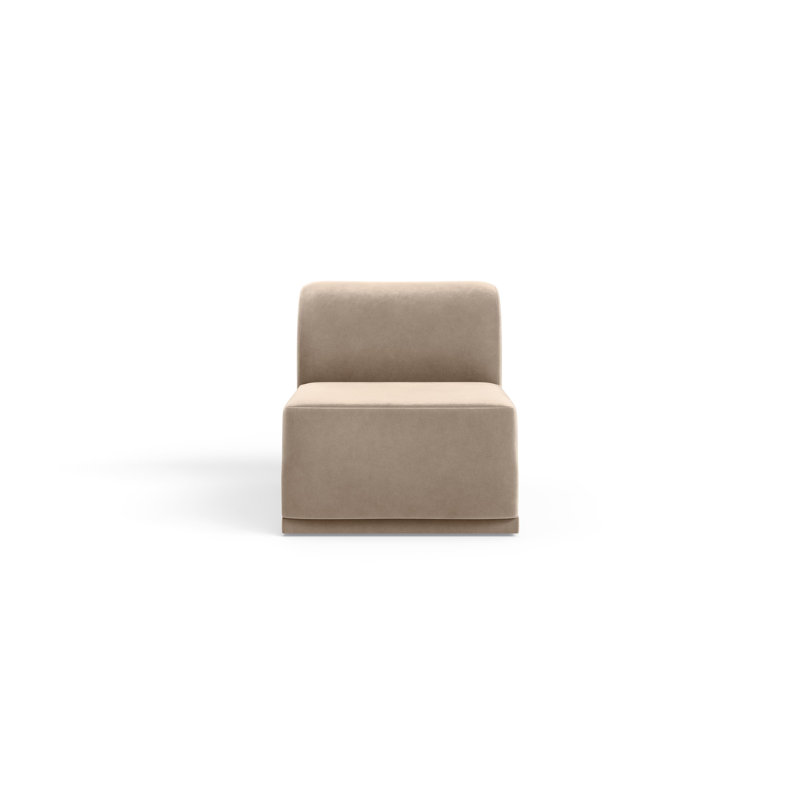 1 Seater Velvet Sofa