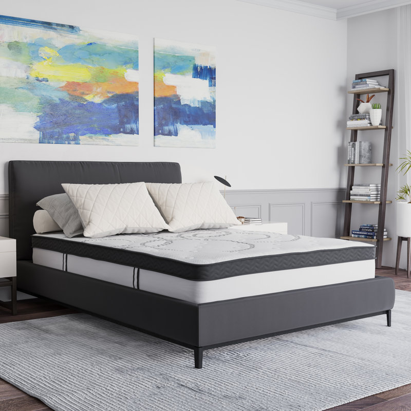 Capri Comfortable Sleep Extra Firm Pocket Spring and Foam Hybrid Mattress by Flash Furniture, 12", Full