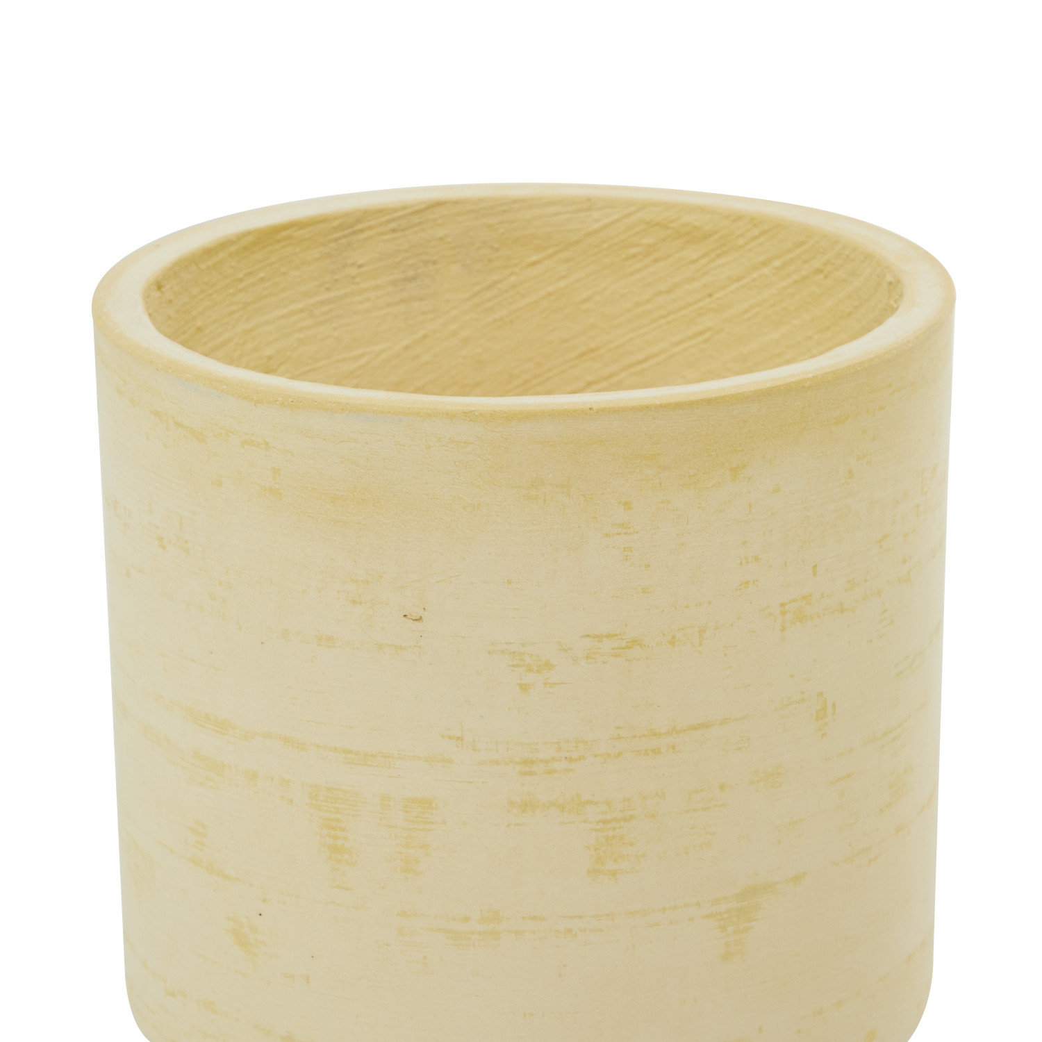 12" Ceramic Pot Planter, Yellow