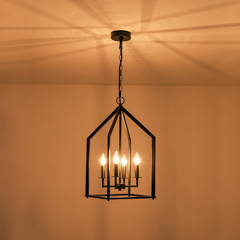 Luminaire suspendu géométrique 4 lumières