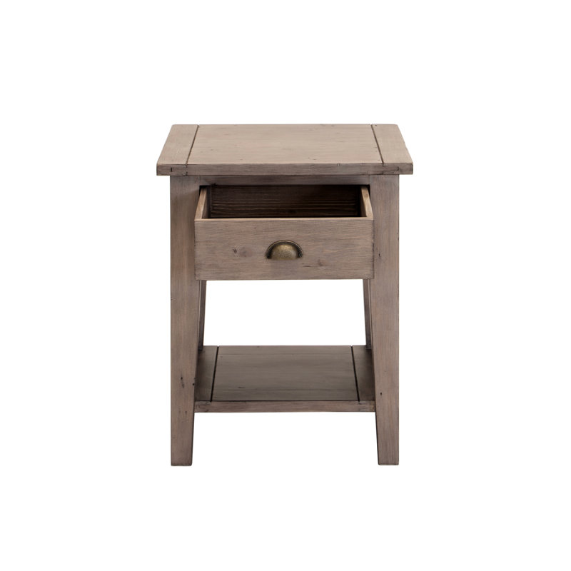 Table de bout avec rangement Zolotas, 24.5" H x 20" W x 17" D