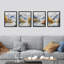 Mountain with Golden Forest Nature - Ensemble de 4 reproductions de cadres photo simples-97770436-97770435