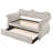Beige Upholstered Twin Daybed with Trundle-1440083065