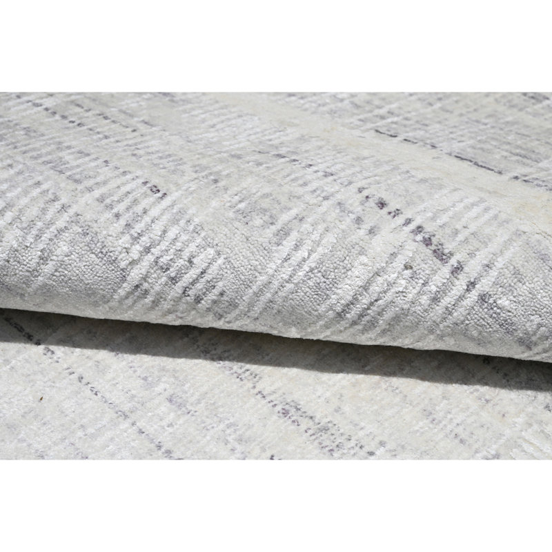 Area Rug in Light Gray/Gray, Rectangle 8' x 10'