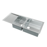 Noah's 51.5" L x 21" W Double Basin Drop-In Kitchen Sink