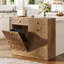 Poubelle inclinable en bois 13 gallons