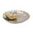 13X11x2.5" Seashell Chip And Dip Tray With Antique Gold Finish