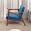 Causeuse à accoudoirs en bois 45,23 po Jaiyah Conforme CAL117