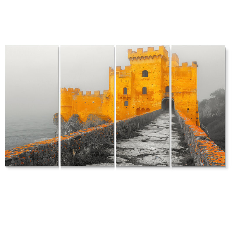 Salerno - ensemble d'art sur toile Fortress, H 32 po x l 64 po