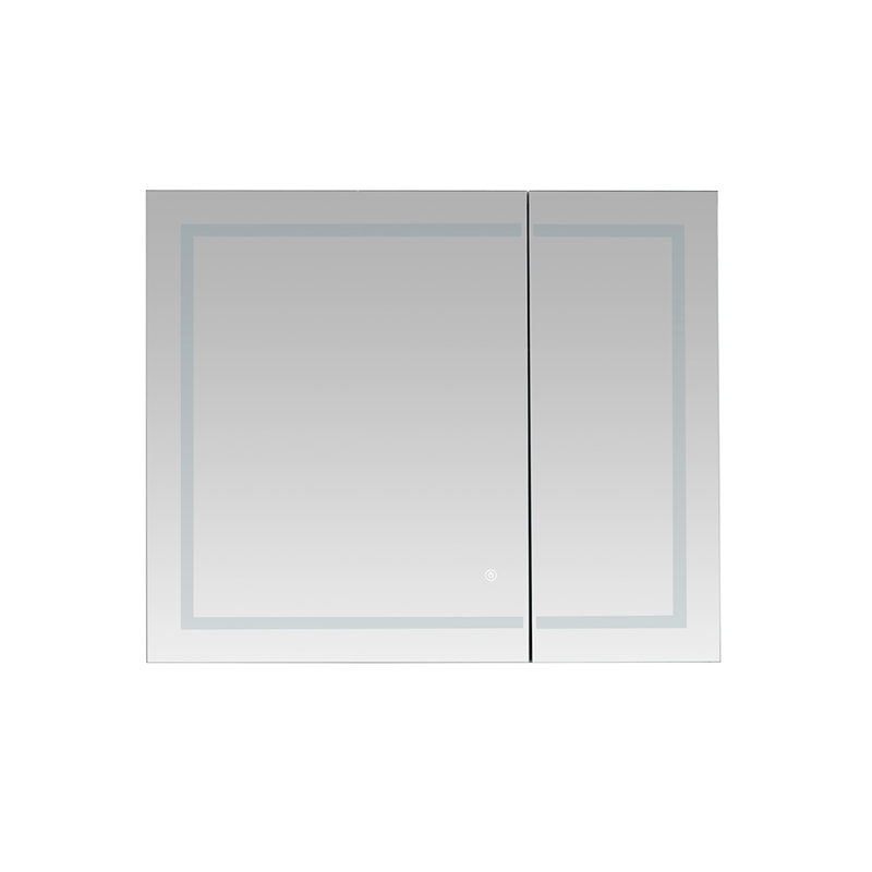 Colbey LED Medicine Cabinet with Defogger, Dimmer, Adjustable LED 3X Magnifying Mirror, Electrical Outlets